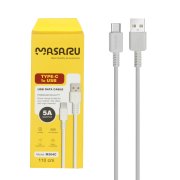 کابل شارژ 1.1 متری فست Masaru Type-C مدل M304C - سفید - SMO - تصویر 1