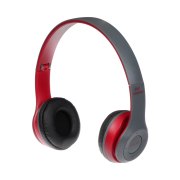 هدفون بی سیم مدل P47-طوسی قرمز (پک ضعیف) - تصویر 3