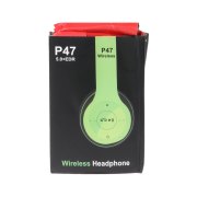 هدفون بی سیم مدل P47-طوسی فسفری (پک ضعیف) - تصویر 5