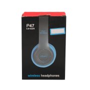 هدفون بی سیم مدل P47-آبی طوسی (پک ضعیف) - تصویر 8