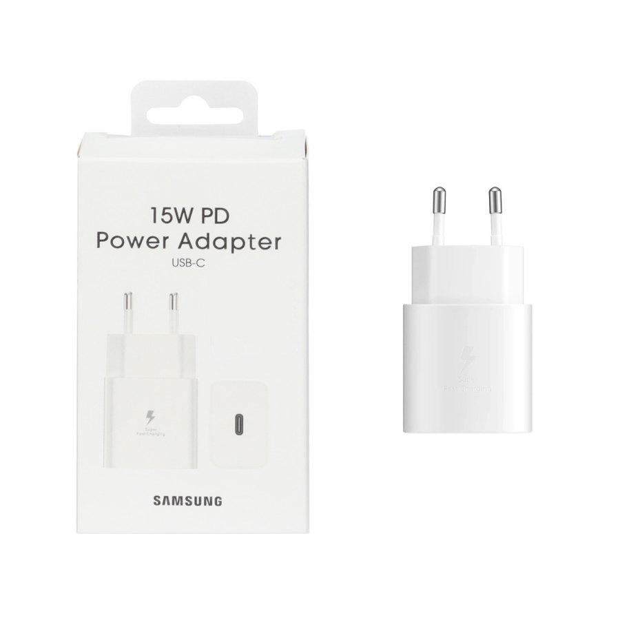 شارژر دیواری فست و PD تک پورت SAMSUNG مدل T1510 15W - سفید کد 1 (گارانتی شش ماهه نیکان همراه) - تصویر 1