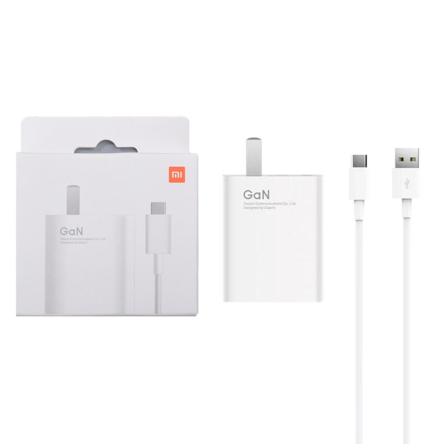 شارژر دیواری فست تک پورت Xiaomi مدل MDY-12-EQ 55W - به همراه کابل شارژ Type-C - سفید - تصویر 1