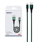 کابل شارژ پاوربانک فست آیفون NITU مدل NC34 - سبز (گارانتی 12 ماه تعویض نیکان همراه) - تصویر 1