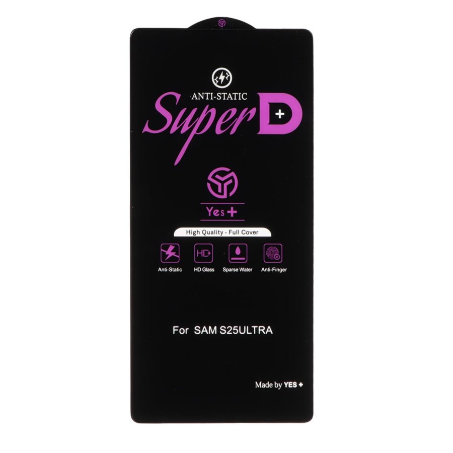 محافظ صفحه نمایش شیشه ای Super D Anti Static Yes Plus مدل Samsung Galaxy S25 Ultra - تصویر 1