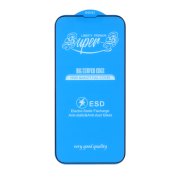 محافظ صفحه نمایش شیشه ای آنتی استاتیک مات Full Cover Super S-OG مدل Apple iPhone 13 / iPhone 13 Pro / iPhone 14 / 16e - مشکی (بدون پک) - تصویر 1