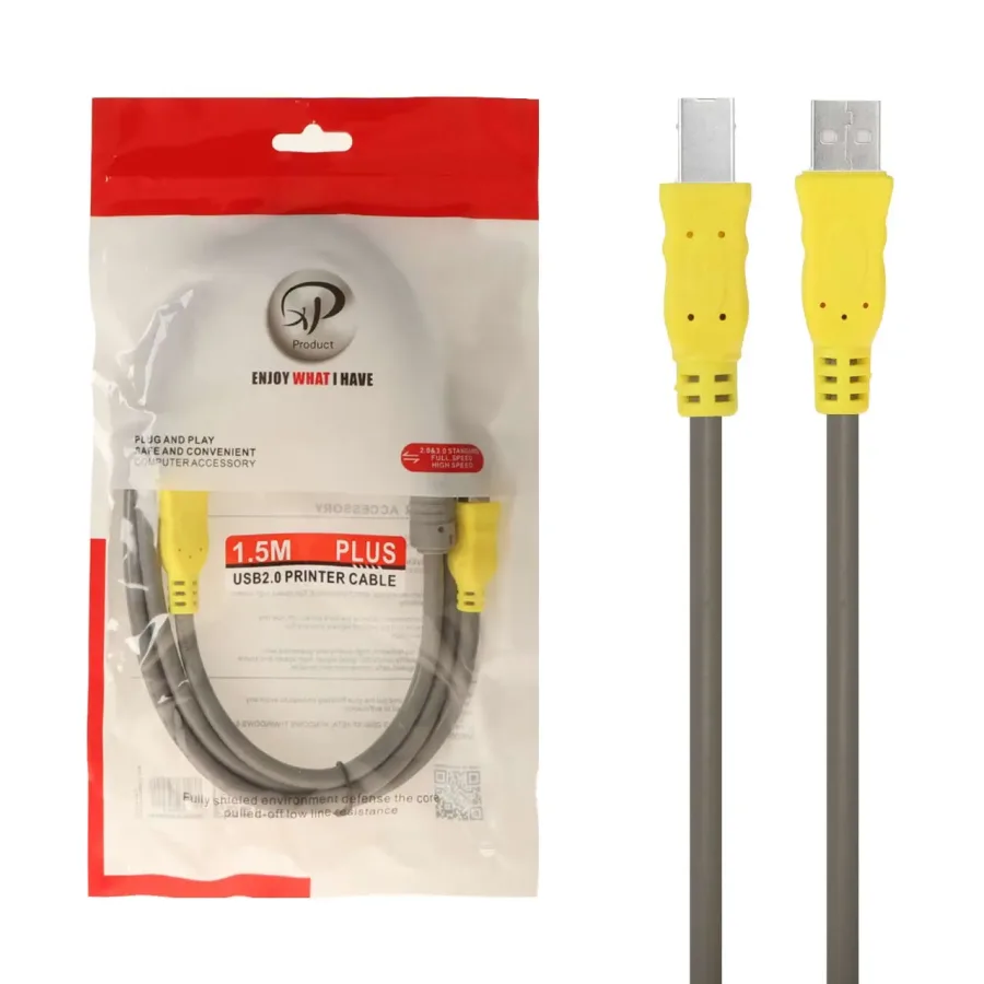 کابل پرینتر 1.5 متری XP Product - طوسی - RYL - تصویر 1