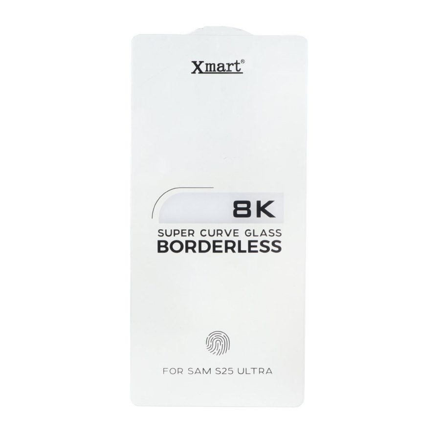 محافظ صفحه نمایش شیشه ای اورجینال بدون حاشیه XMART Super Curve 8K مدل Samsung Galaxy S25 Ultra - تصویر 1