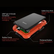 هارد اکسترنال Apacer مدل AC630 ظرفیت 2TB - مشکی نارنجی - تصویر 8