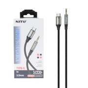 تبدیل NITU AUX To Type-C مدل NX027 - خاکستری (گارانتی 6 ماه تعویض نیکان همراه) - تصویر 1