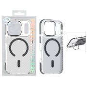 قاب اورجینال AV پشت کربن MagSafe استندشو Apple iPhone 17 Pro Max - مشکی (پک دار) - تصویر 1