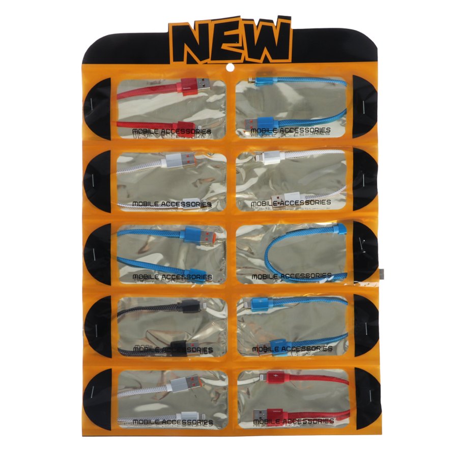 کابل شارژ پاوربانک آیفون کد2 - (بسته 10 عددی) - AZR - تصویر 1