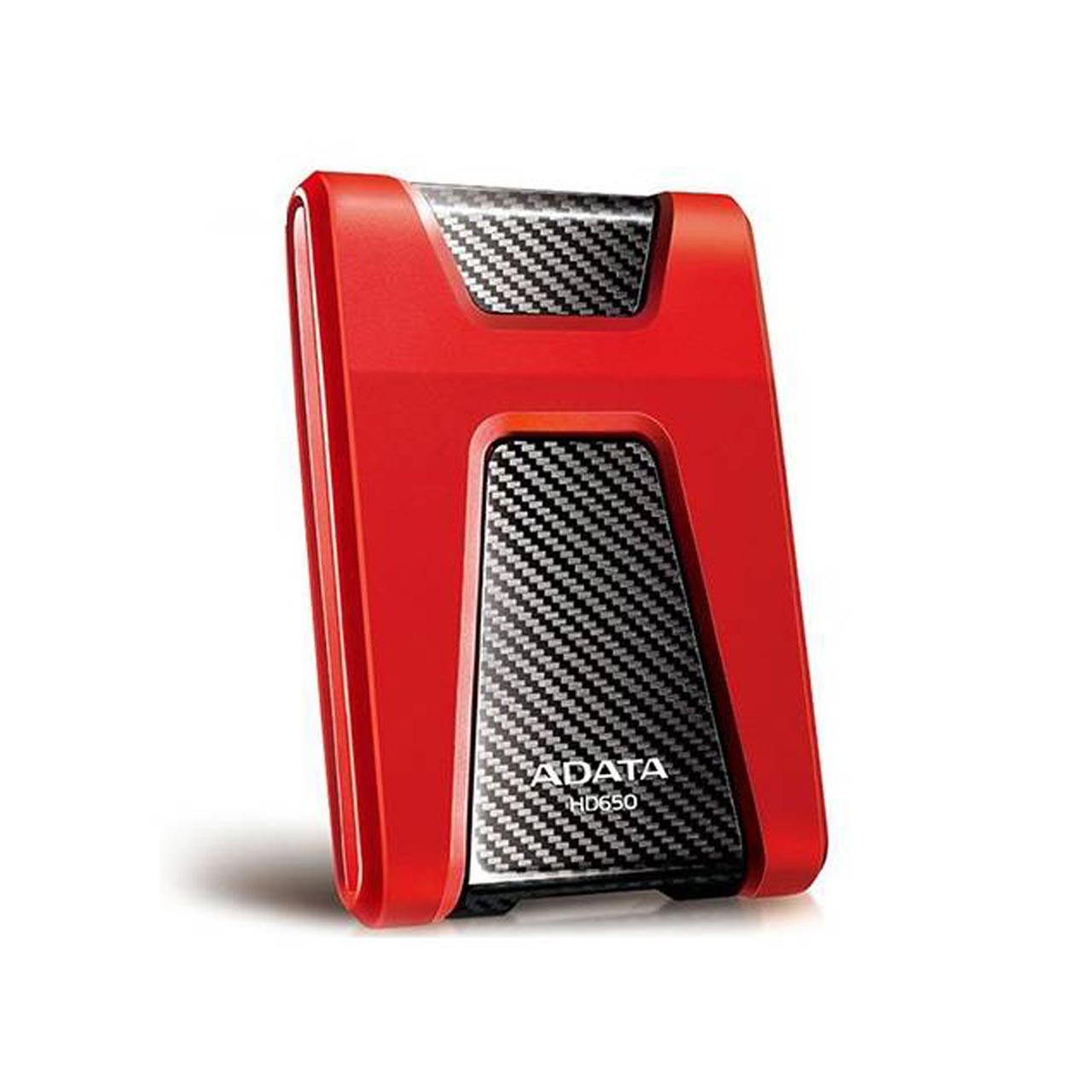 نمای دیگر هارد اکسترنال ADATA مدل Durable HD650 ظرفیت 2TB - قرمز (گارانتی شرکت آونگ)