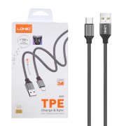 کابل شارژ فست LDNIO Type-C مدل LS442 - خاکستری - تصویر 1