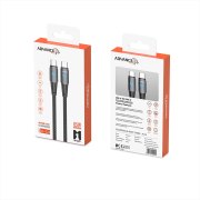 کابل شارژ PD و فست Advance Media Type-C To Type-C مدل A-C4 65W - مشکی (گارانتی یکساله ویستا حافظه) - تصویر 2
