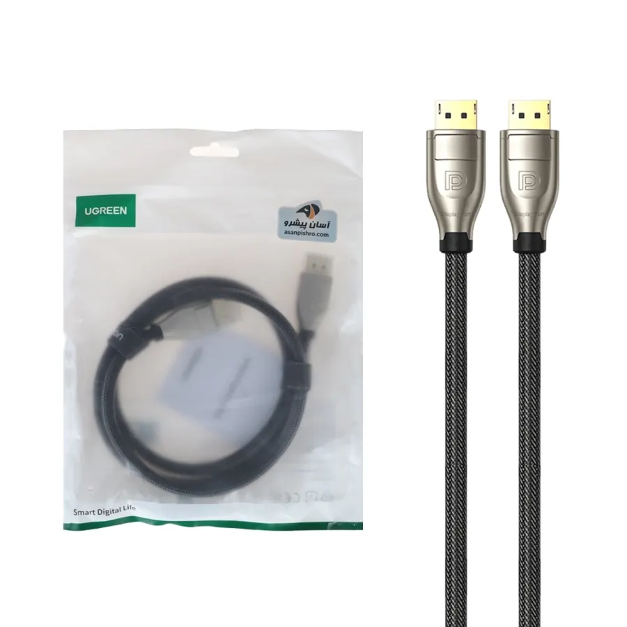 کابل یک متری UGREEN DP مدل DP112-60842 - مشکی - تصویر 1