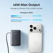 پاوربانک PD و فست شارژ Anker 45W 10000mAh مدل Nano A1638P61 - سفید (گارانتی شش ماهه ایویز) - تصویر 3