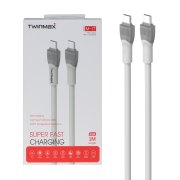 کابل شارژ فست TwinMax Type-C to Type-C مدل M-17 65W - طوسی - MMX - تصویر 1