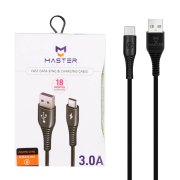 کابل شارژ فست MASTER Type-C مدل ETM 003 - مشکی - تصویر 1