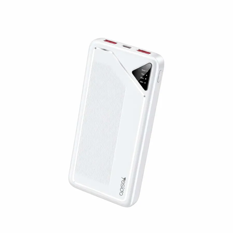 پاوربانک PD و فست شارژ Yesido 22.5W 10000mAh مدل YP101 - سفید (گارانتی شش ماه تعویض نیکان همراه) - تصویر 1