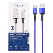 کابل شارژ کنفی 1.1 متری فست Shoosh Type-C مدل SH120C - آبی - SMO - تصویر 1