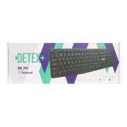 کیبورد باسیم +DETEX مدل DK701 - مشکی - تصویر 5