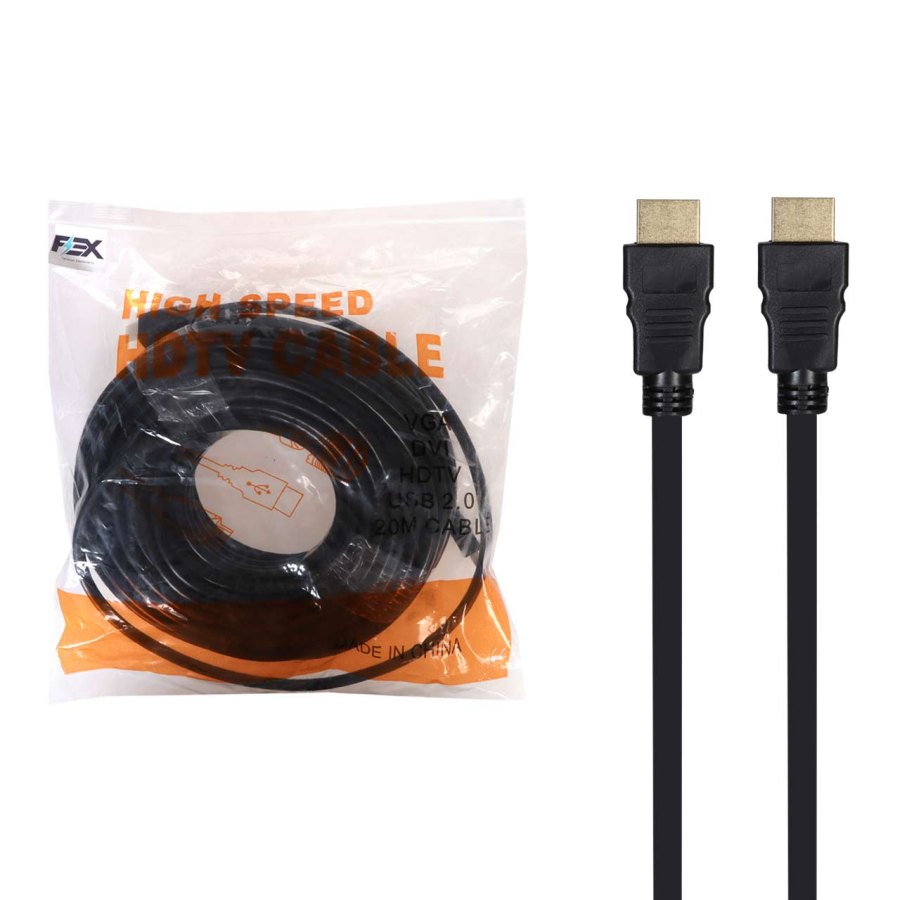 کابل 20 متری FEX HDMI - مشکی - RYL - تصویر 1