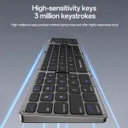 کیبورد بی سیم تاشوی Yesido مدل KB49 - مشکی (گارانتی شش ماه تعویض نیکان همراه) - تصویر 3