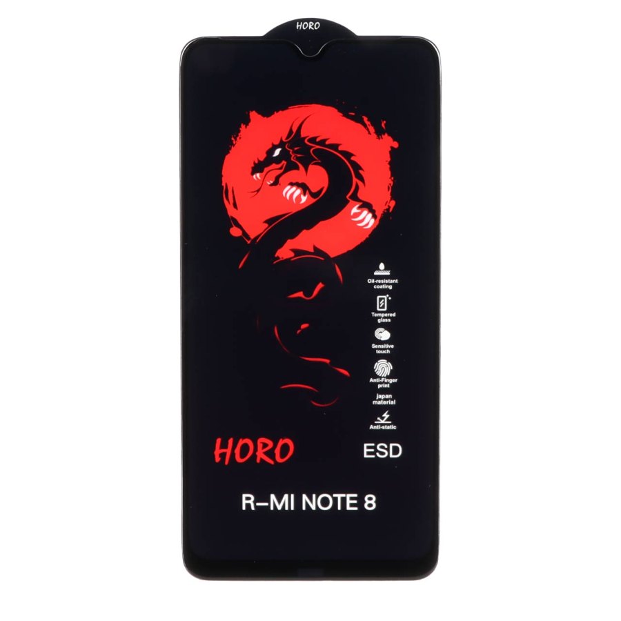 محافظ صفحه نمایش شیشه ای Full Cover ESD Horo مدل Xiaomi Redmi Note 8 / Redmi 8 / Redmi 8a - تصویر 1