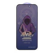 محافظ صفحه نمایش شیشه ای Full Cover Mietubl Anti Static Privacy مدل Apple iPhone 16 / iPhone 15 / iPhone 14 Pro - تصویر 1