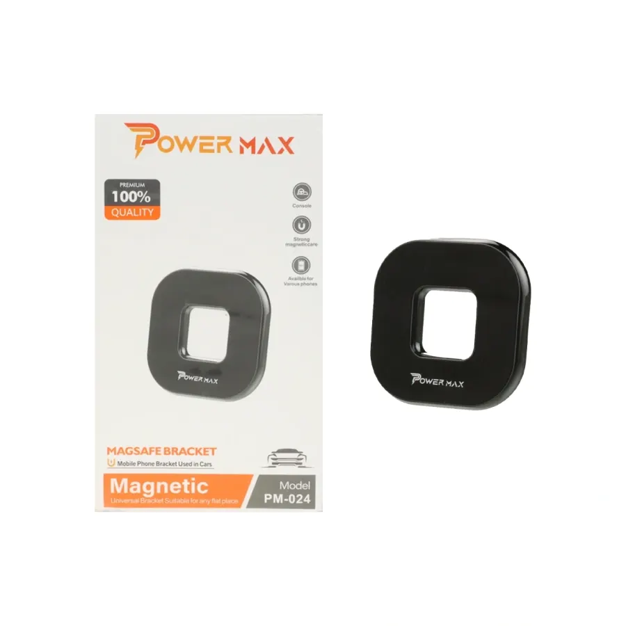 هولدر مگنتی گوشی موبایل Power Max مدل PM-024 - مشکی - تصویر 1