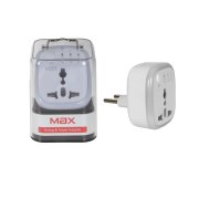 تبدیل برق 3 به 2 تایمردار TwinMax مدل M-X6 - سفید - MMX - تصویر 1