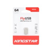 KingStar Fly KS232 USB2.0 Flash Memory - 64GB (گارانتی متین) - نقره ای - تصویر 1