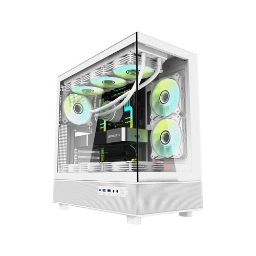 کیس کامپیوتر دارک فلش مدل DPX90+FANS WH - تصویر 1