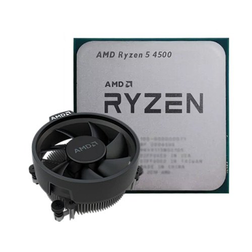 پردازنده دسکتاپ AMD مدل Ryzen 5 4500 • بدون جعبه • همراه با خنک کننده ⁃ باندل با مادربرد - تصویر 1