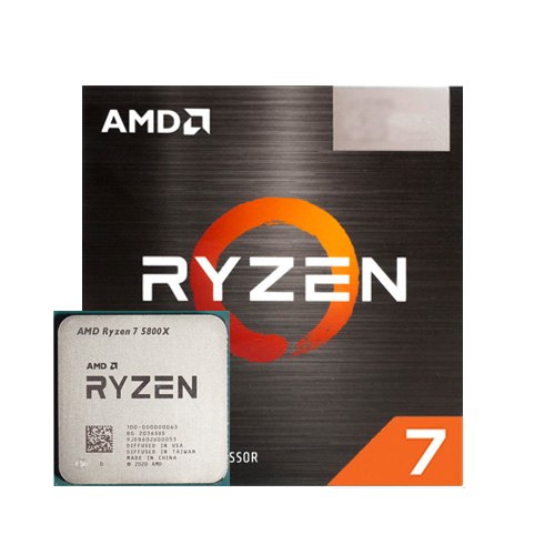 پردازنده دسکتاپ AMD مدل Ryzen 7 5800X • همراه با جعبه • بدون خنک کننده ⁃ باندل با مادربرد - تصویر 1